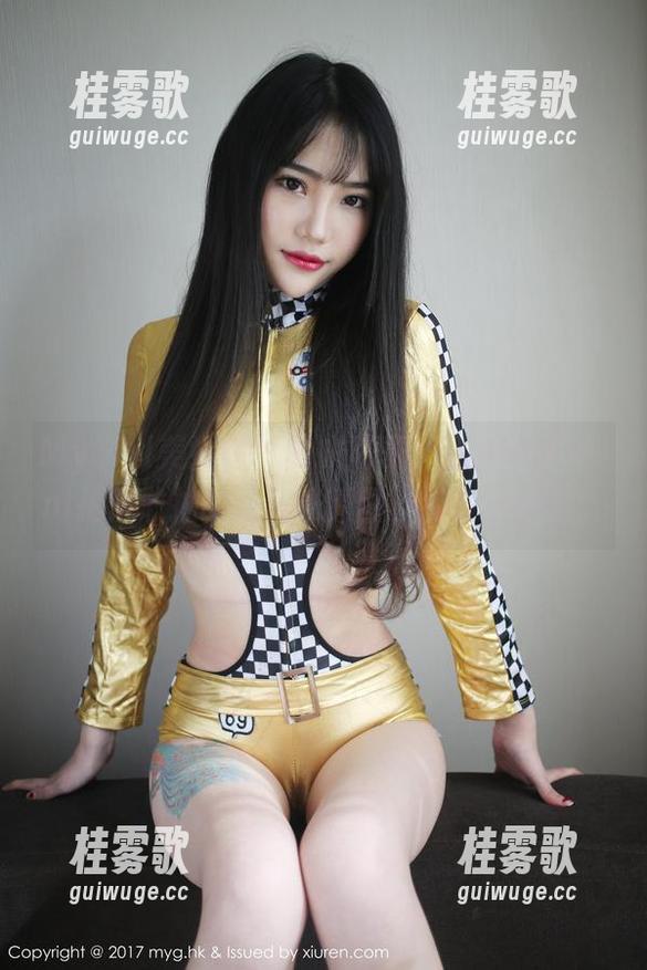 MyGirl美媛馆 - 内衣写真，看糯美子Mini拍得敢拍的无圣光原图，有些小尴尬。