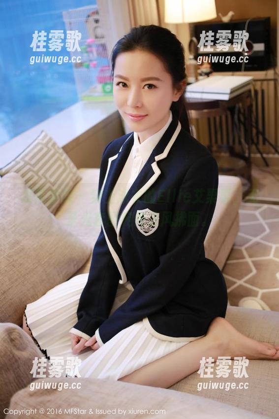 模范学院 - 穿上泳衣的Ellie艾栗栗，无圣光套图宛如凉风拂面。